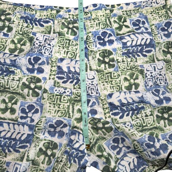 J.CREW Swim Trunks Shorts Blue & Green Floral Tropical Men’s Size Large Beach - Picture 7 of 8